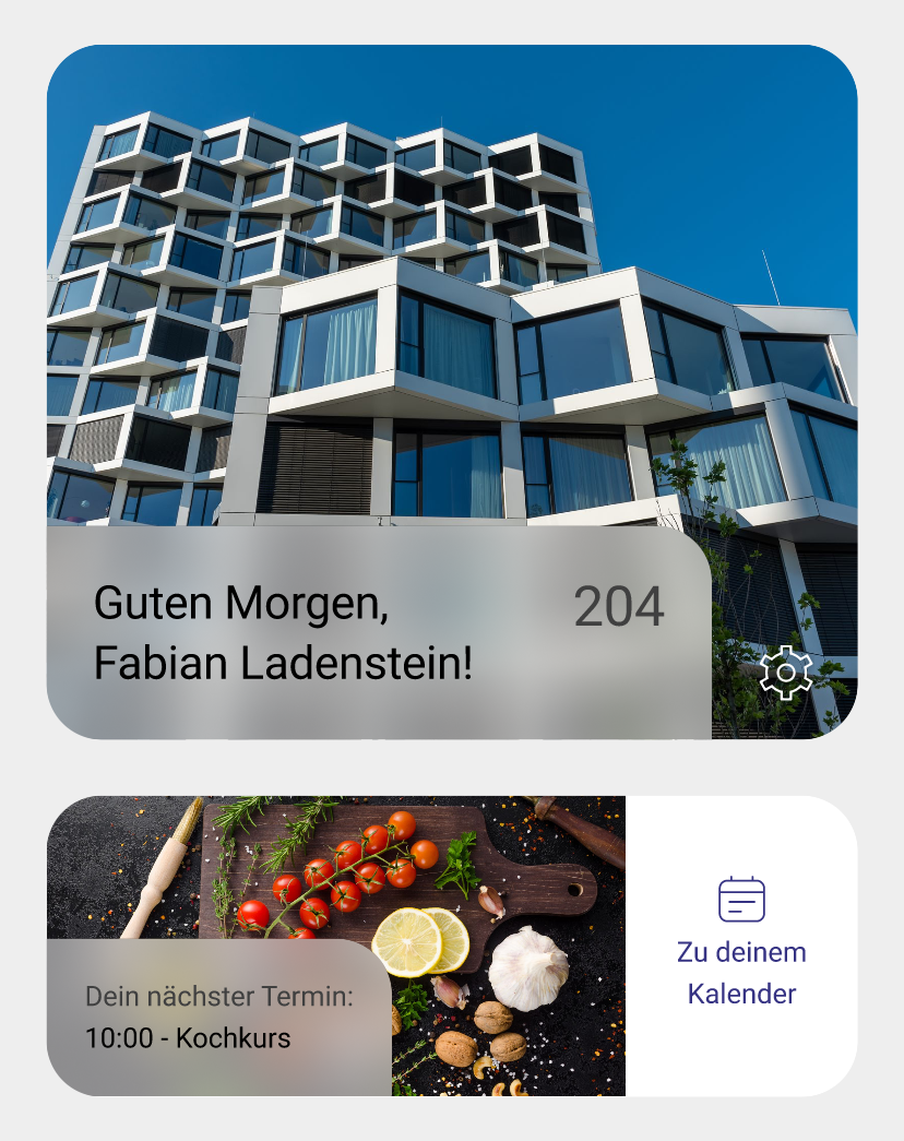 Persönliche Seite eines Gastes in der Gäste App